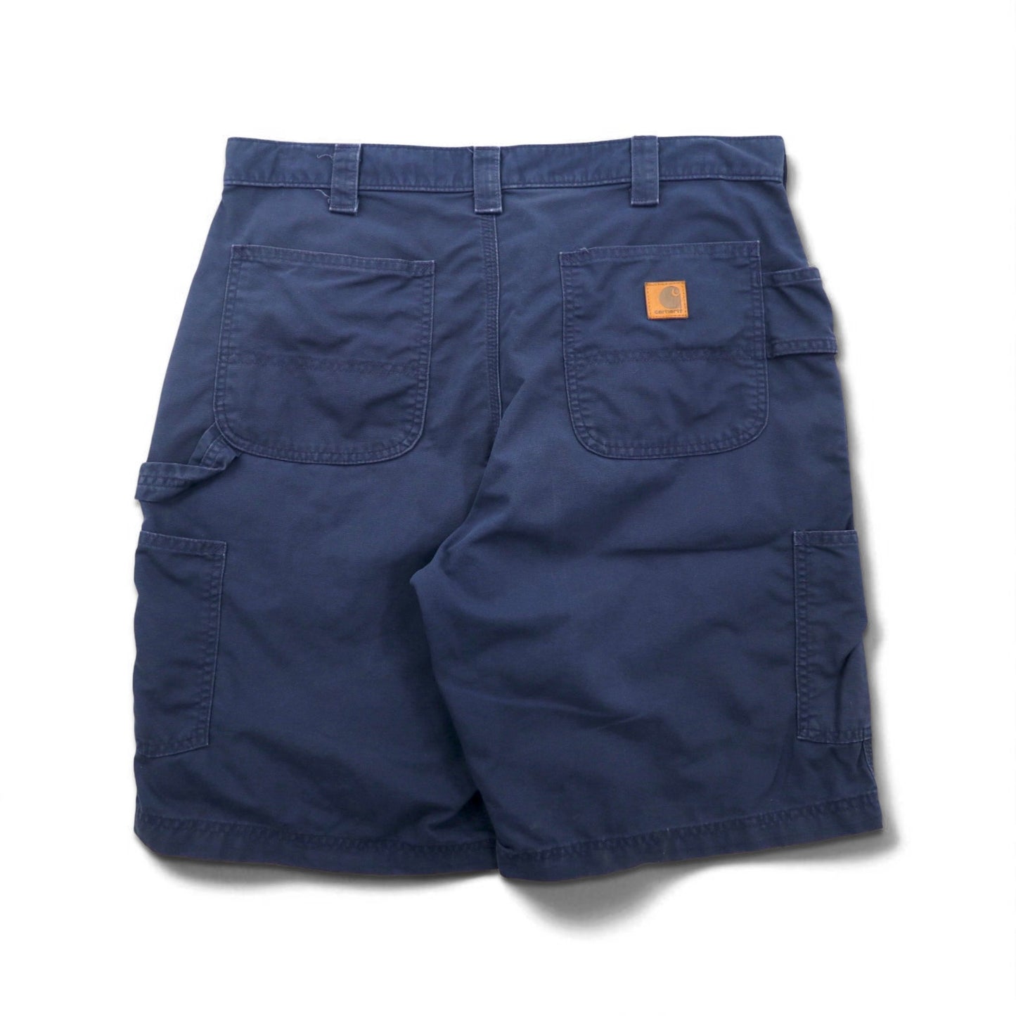carhartt ダック地 ユーティリティ ショート ワークパンツ Canvas Utility Work Shorts ペインター L ネイビー コットン B174 メキシコ製