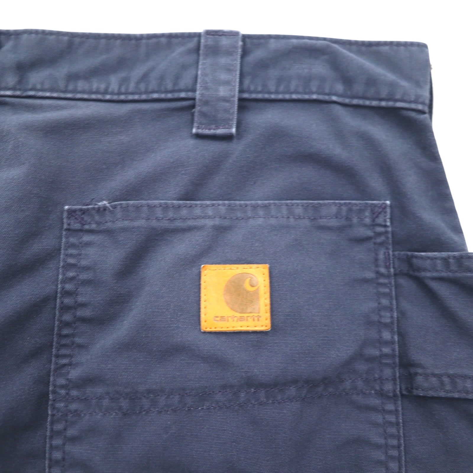 Carhartt Canvas Utility Work Shorts, Duck Fabric, Painter Style, Size L, Navy, Cotton, B174, Made in Mexico