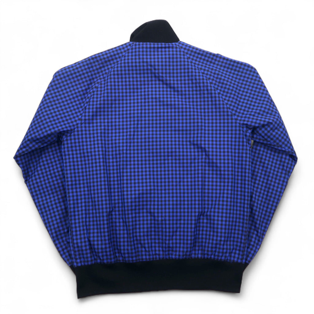 adidas originals トラックジャケット ジャージ M ブルー チェック ポリエステル G34232