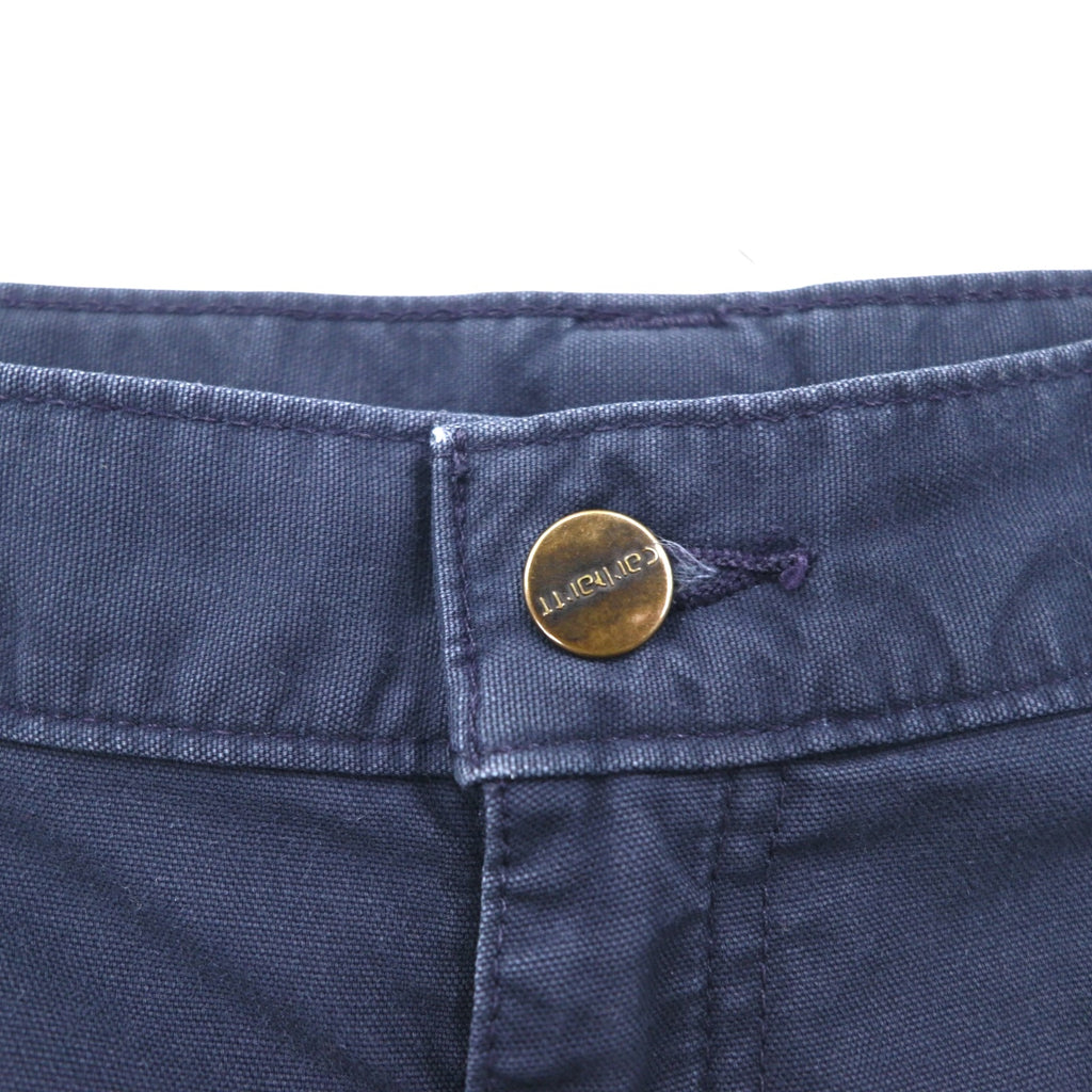 Carhartt Canvas Utility Work Shorts, Duck Fabric, Painter Style, Size L, Navy, Cotton, B174, Made in Mexico