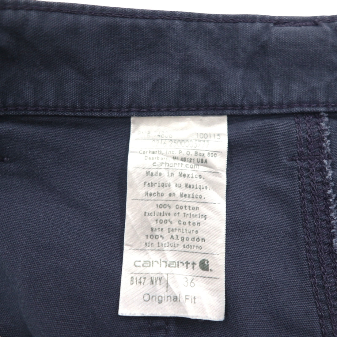 carhartt ダック地 ユーティリティ ショート ワークパンツ Canvas Utility Work Shorts ペインター L ネイビー コットン B174 メキシコ製