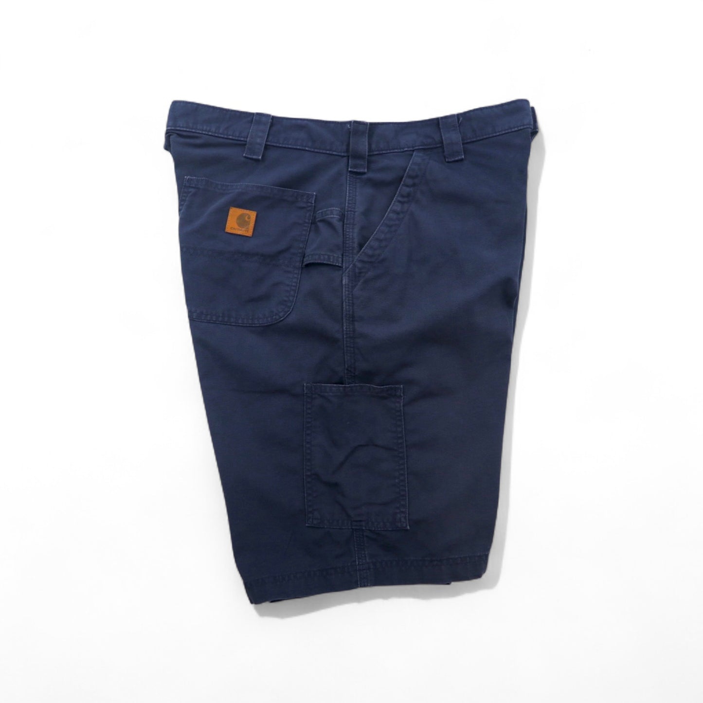 carhartt ダック地 ユーティリティ ショート ワークパンツ Canvas Utility Work Shorts ペインター L ネイビー コットン B174 メキシコ製