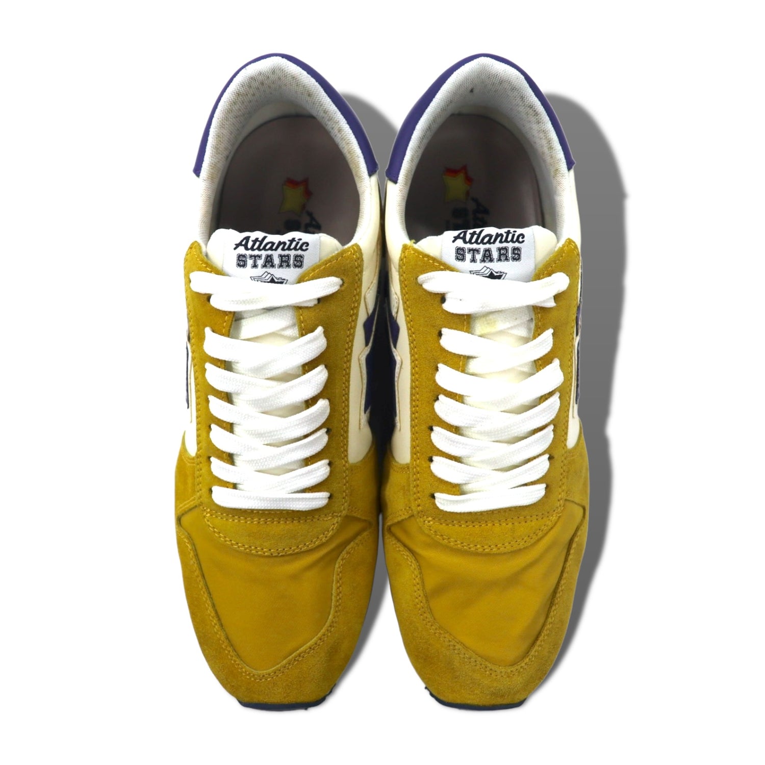 Atlantic STARS Sneakers 43 ( 27 - US9.5 ) Yellow suede Vibram sole ARGO LOS  ANGELS 86 Italy Made – 日本然リトテ