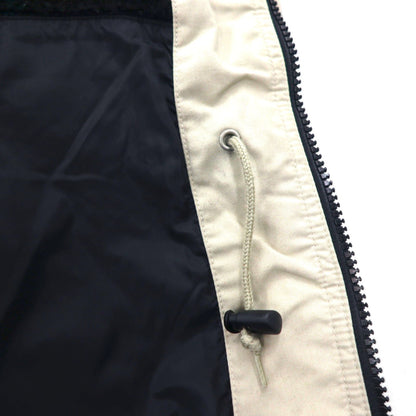 Eddie Bauer 90年代 65/35クロス マウンテンパーカー XL ベージュ フード着脱 ボア裏地 ドローコード