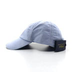 POLO RALPH LAUREN Oxford Baseball Cap, 59cm, Blue Cotton, Small Pony Embroidery, Unused