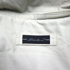 Eddie Bauer 90s 65/35 Cross Mountain Parka, XL, Beige, Detachable Hood, Boa Lining, Drawcord