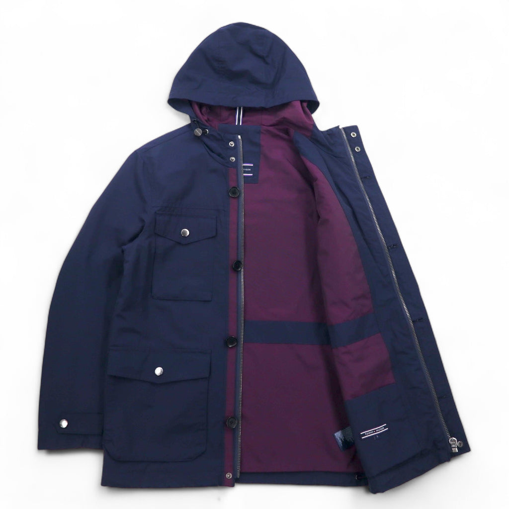 TOMMY HILFIGER 60/40 Cross Field Parka Mountain Parka S Navy Cotton Nylon Drawcord