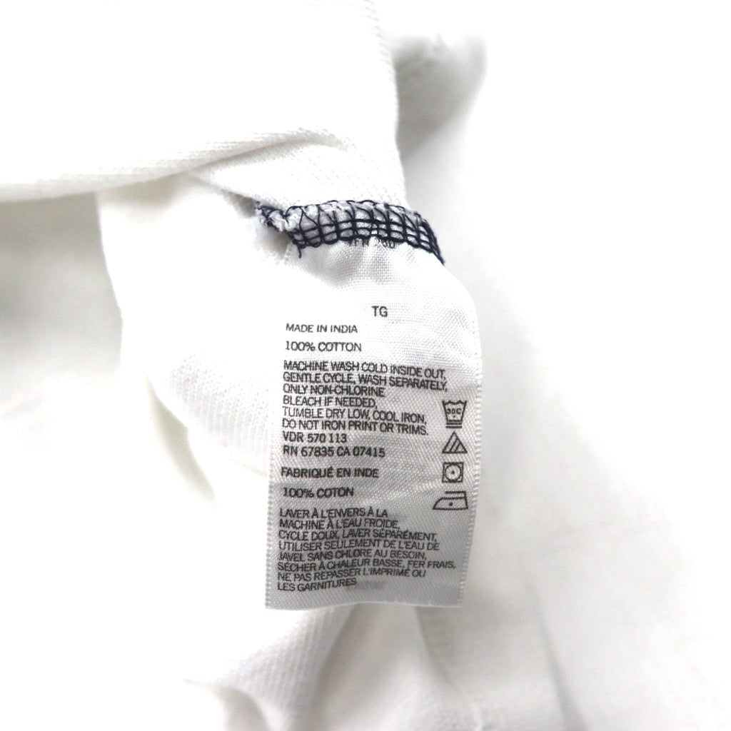 NAUTICA Polo Shirt XL Navy Blue White Cotton Pique One Point Logo Embroidery