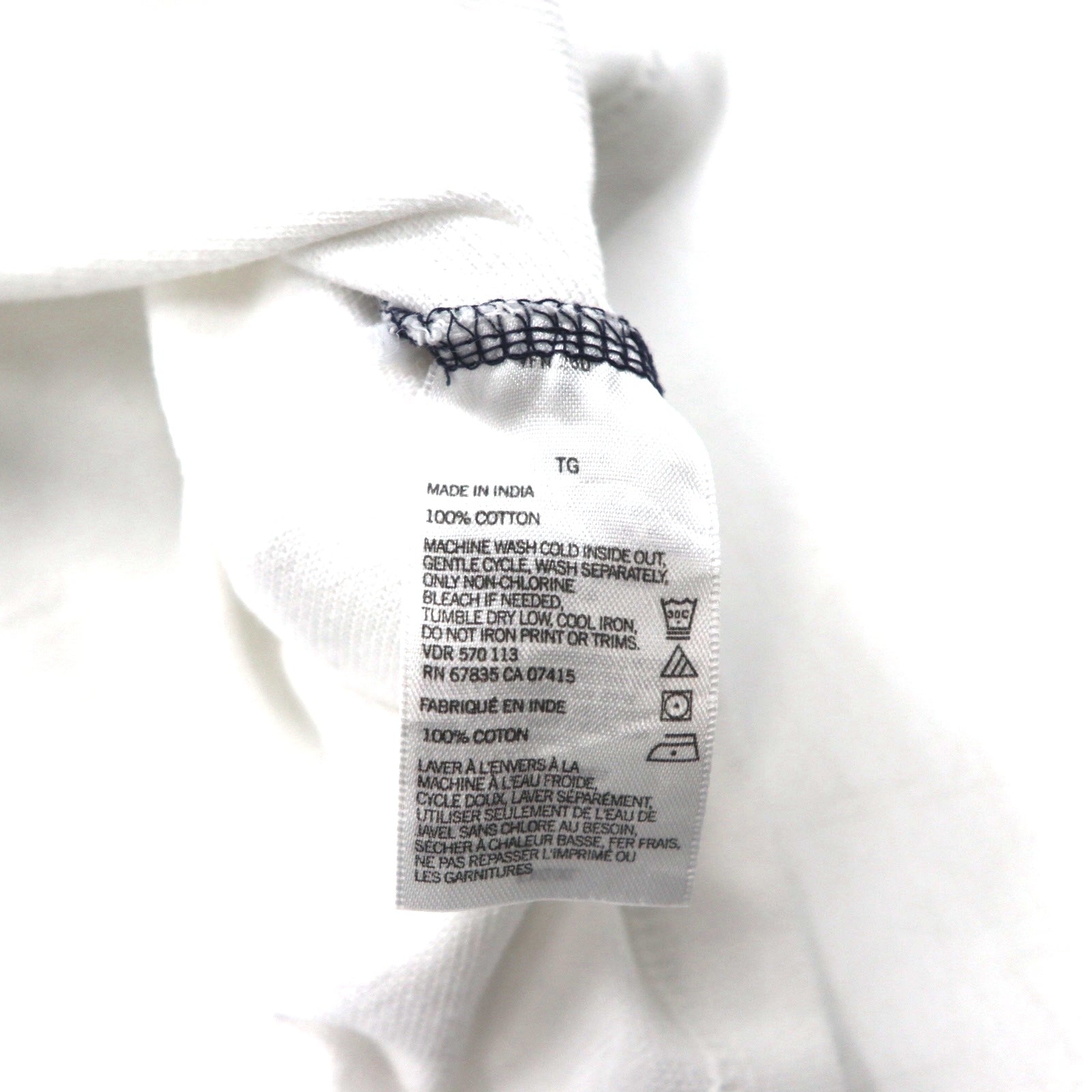 NAUTICA Polo Shirt XL Navy Blue White Cotton Pique One Point Logo Embroidery