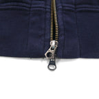 Polo Ralph Lauren 90s Big Pony Embroidered Reverse Weave Zip Hoodie, Navy, Double Zip, Size 2XL