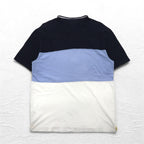 NAUTICA Polo Shirt XL Navy Blue White Cotton Pique One Point Logo Embroidery