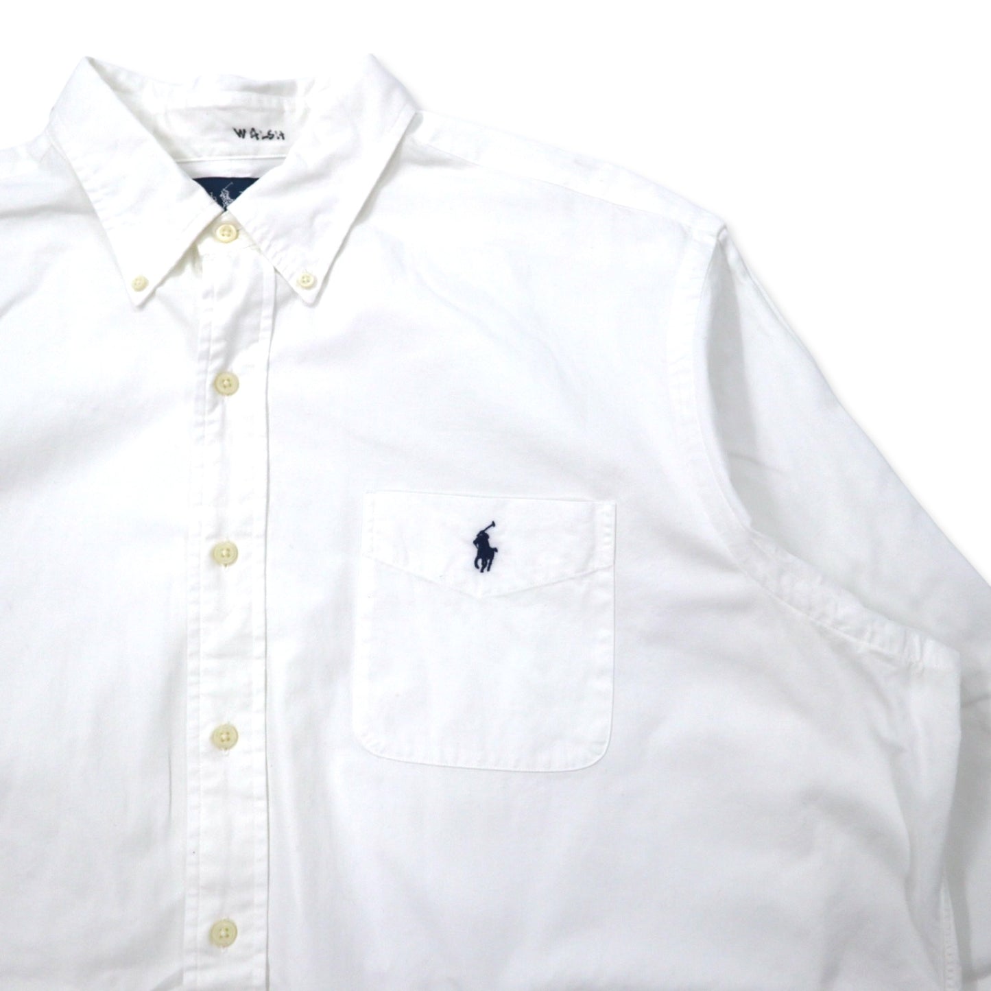 Ralph Lauren オックスフォード ボタンダウンシャツ XXL ホワイト コットン CLASSIC FIT スモールポニー刺繍 ビッグサイズ