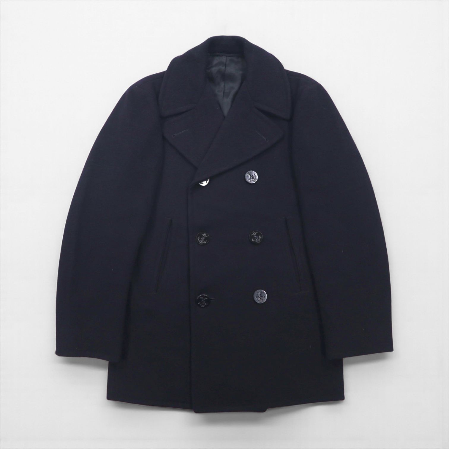 US NAVY 60年代 Pコート 36R ネイビー　ウール US NAVY 60s Vintage Pea Coat, Size L, Navy, US Army, 1960s, 10