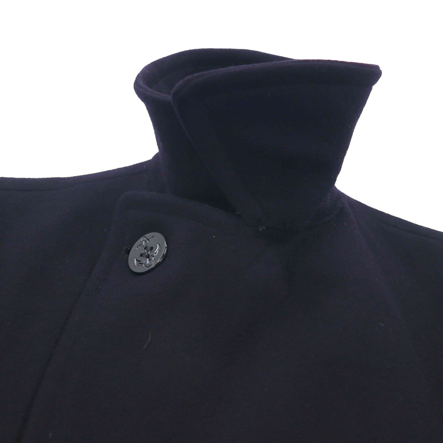 US NAVY 60s Vintage Pea Coat ピーコート L ネイビー 米軍 60年代 10ボタン ミリタリー COAT MAN'S WOOL JERSEY