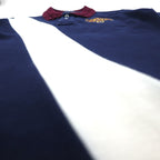 RALPH LAUREN 90s THE SKINNY POLO Line Design Polo Shirt, Size M, Navy, Embroidered Pony Emblem