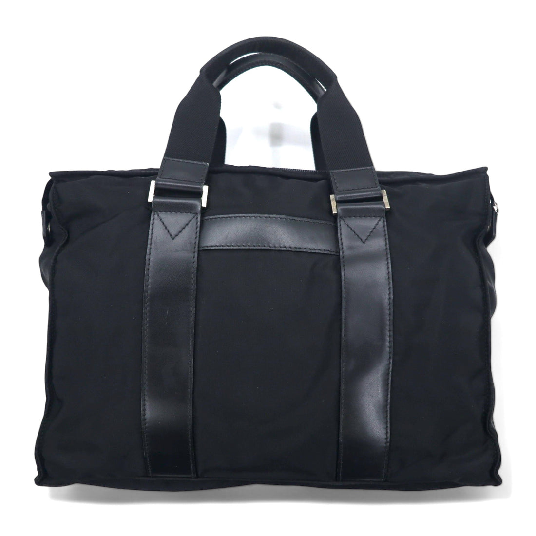 Salvatore Ferragamo Made in Italy Business Bag Handbag Black Nylon DS-245029