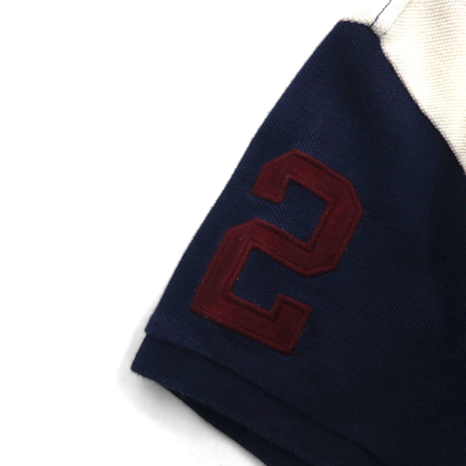 RALPH LAUREN 90s THE SKINNY POLO Line Design Polo Shirt, Size M, Navy, Embroidered Pony Emblem