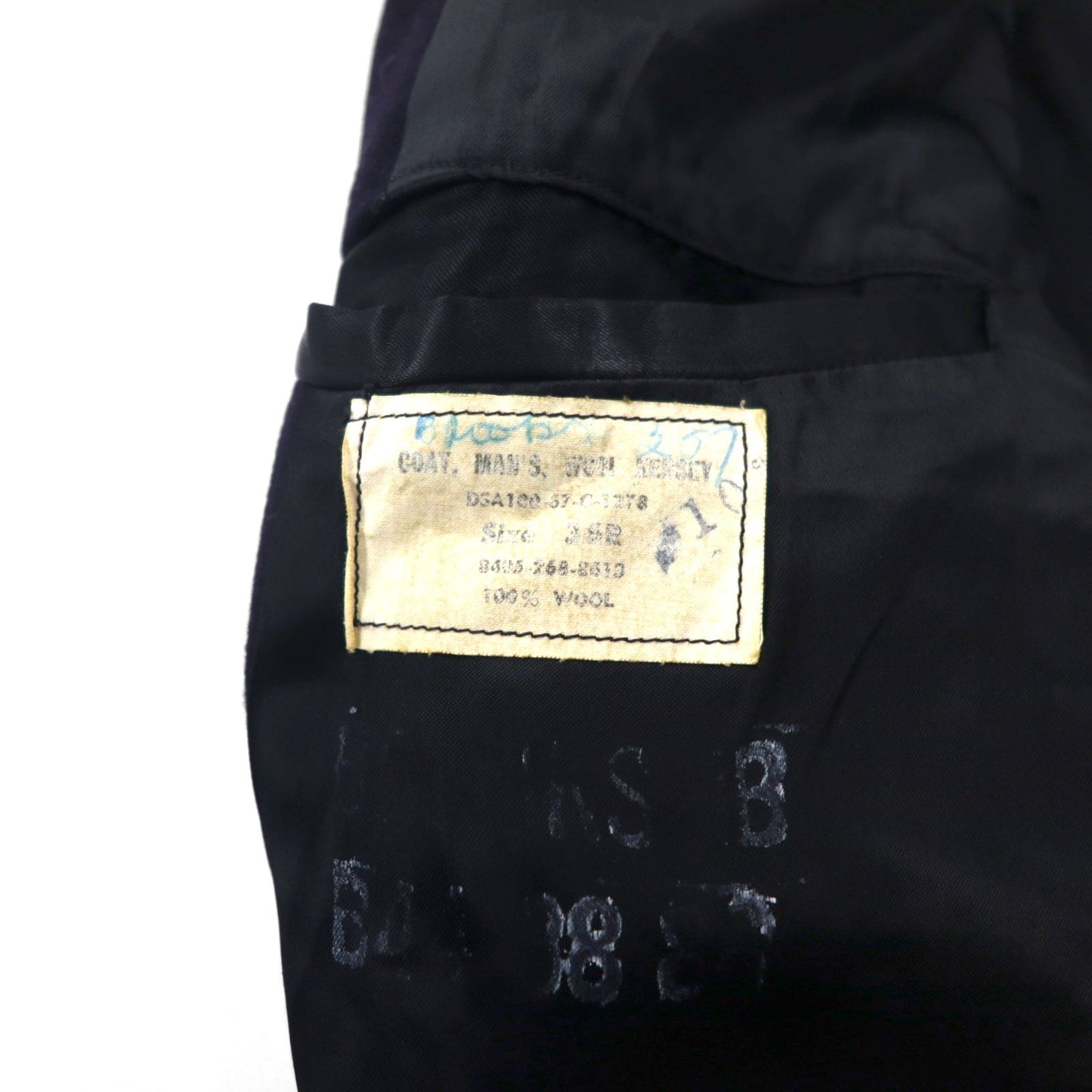 US NAVY 60s Vintage Pea Coat ピーコート L ネイビー 米軍 60年代 10ボタン ミリタリー COAT MAN'S WOOL JERSEY