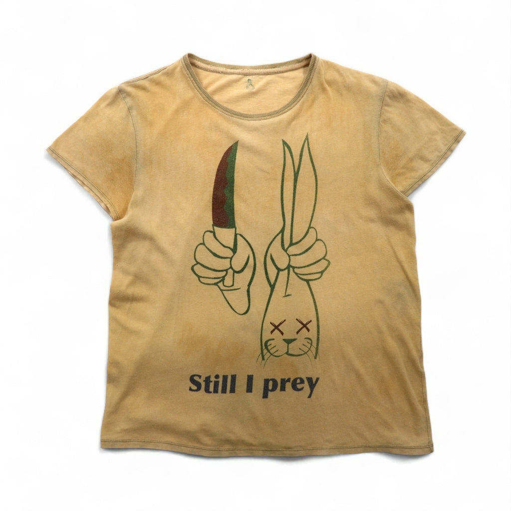 MASH ヘンプ コットン Tシャツ M ベージュ still I prey