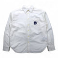 POLO RALPH LAUREN Classic Oxford Shirt, Medium, White Cotton, Embroidered, Chest Pocket