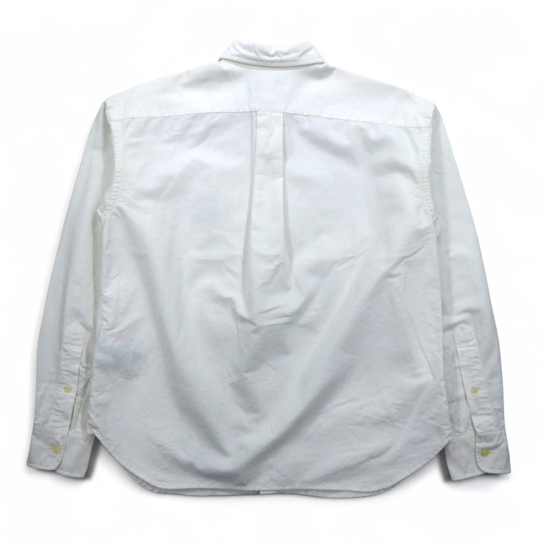 POLO RALPH LAUREN Classic Oxford Shirt, Medium, White Cotton, Embroidered, Chest Pocket