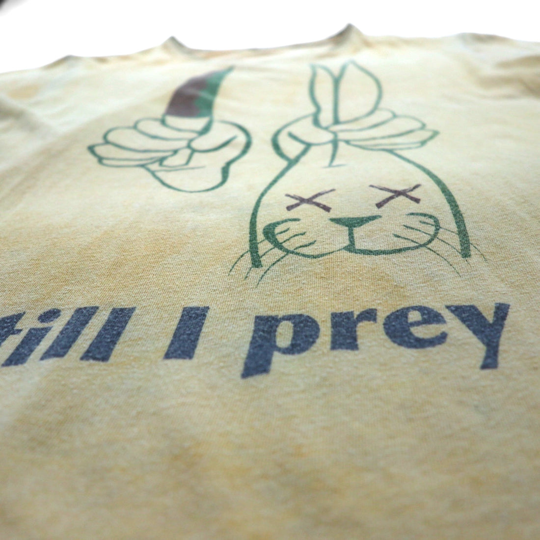 MASH ヘンプ コットン Tシャツ M ベージュ still I prey