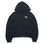 Stussy Drop Shoulder Pullover Hoodie M Black Stock Logo