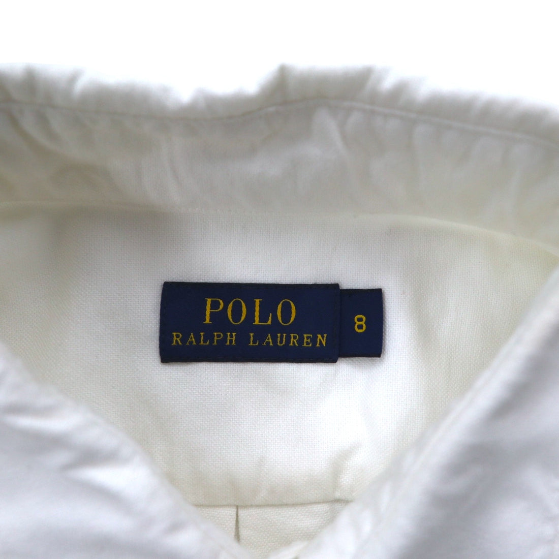 POLO RALPH LAUREN Classic Oxford Shirt, Medium, White Cotton, Embroidered, Chest Pocket