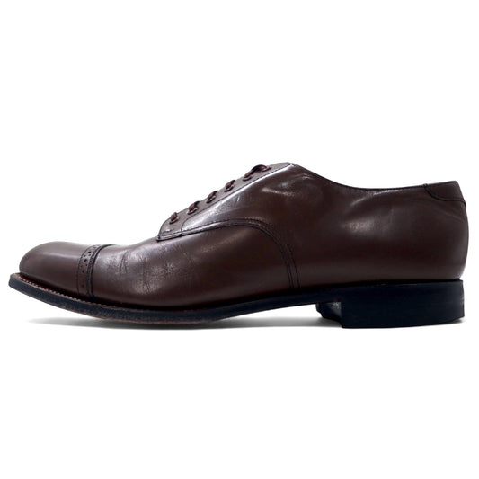 日本然リトテ-古着オンライン-STACY ADAMS ストレートチップ ドレスシューズ 28.5cm ブラウン レザー 468612-STACY ADAMS straight tip dress shoes US10.5 brown leather 468612