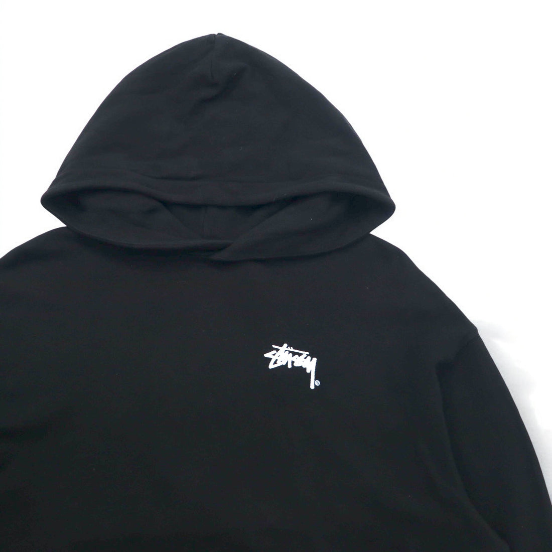 Stussy Drop Shoulder Pullover Hoodie M Black Stock Logo