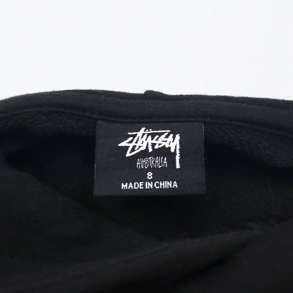 Stussy Drop Shoulder Pullover Hoodie M Black Stock Logo