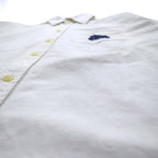 POLO RALPH LAUREN Classic Oxford Shirt, Medium, White Cotton, Embroidered, Chest Pocket