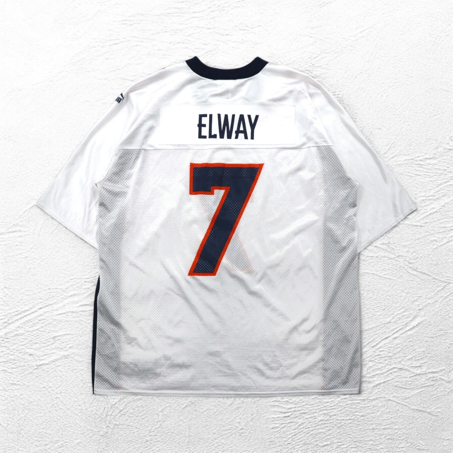 PUMA 90年代 USA製 NFL メッシュ ゲームシャツ Tシャツ 2XL ホワイト BRONCOS ナンバリング