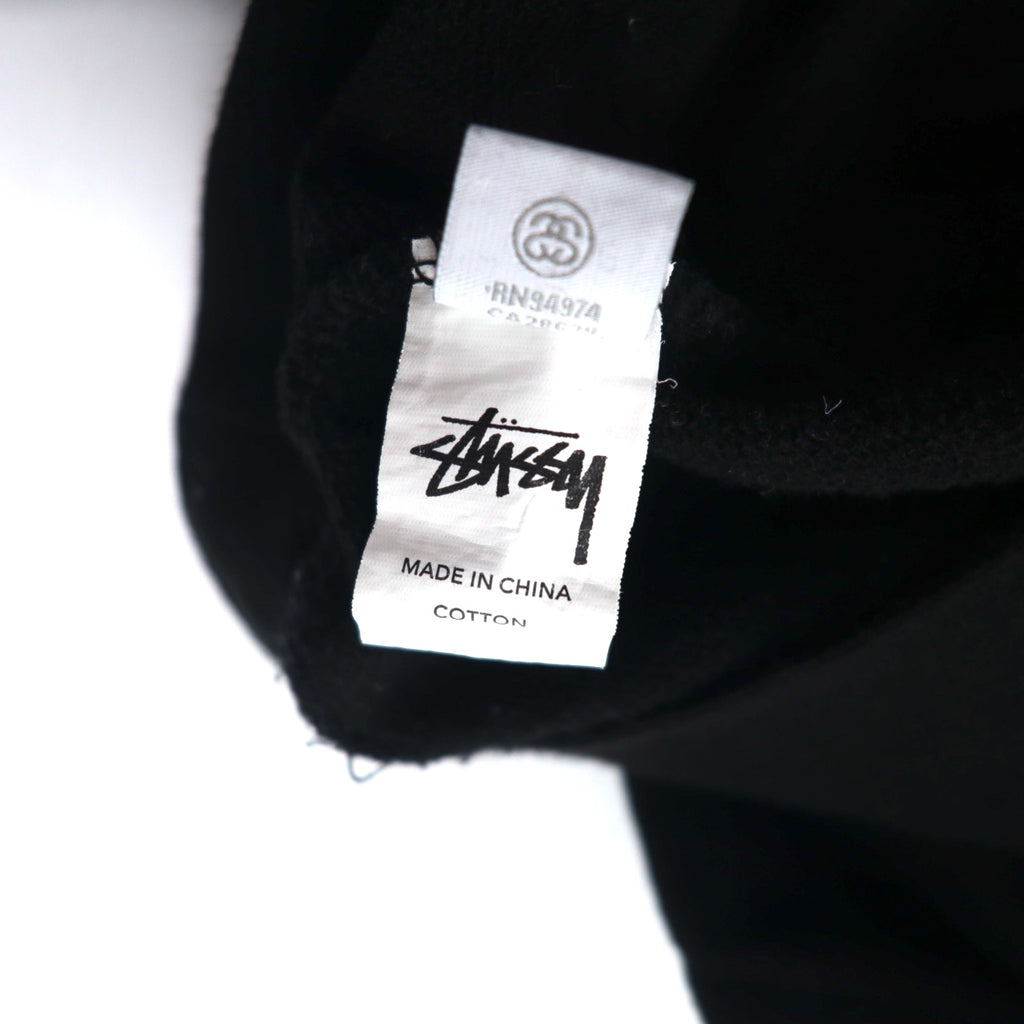 Stussy Drop Shoulder Pullover Hoodie M Black Stock Logo