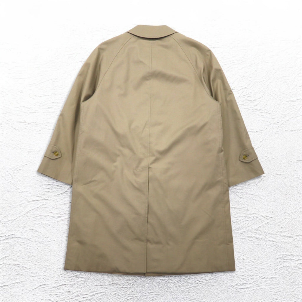 Burberrys 80s Balmacan Coat, Medium, Beige, Removable Nova Check Liner