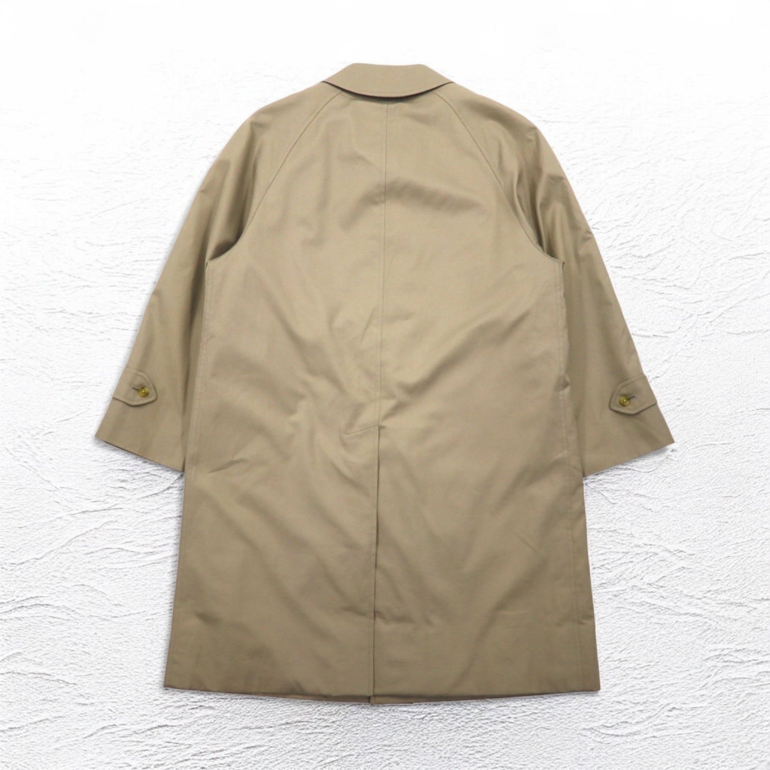 Burberrys 80s Balmacan Coat, Medium, Beige, Removable Nova Check Liner