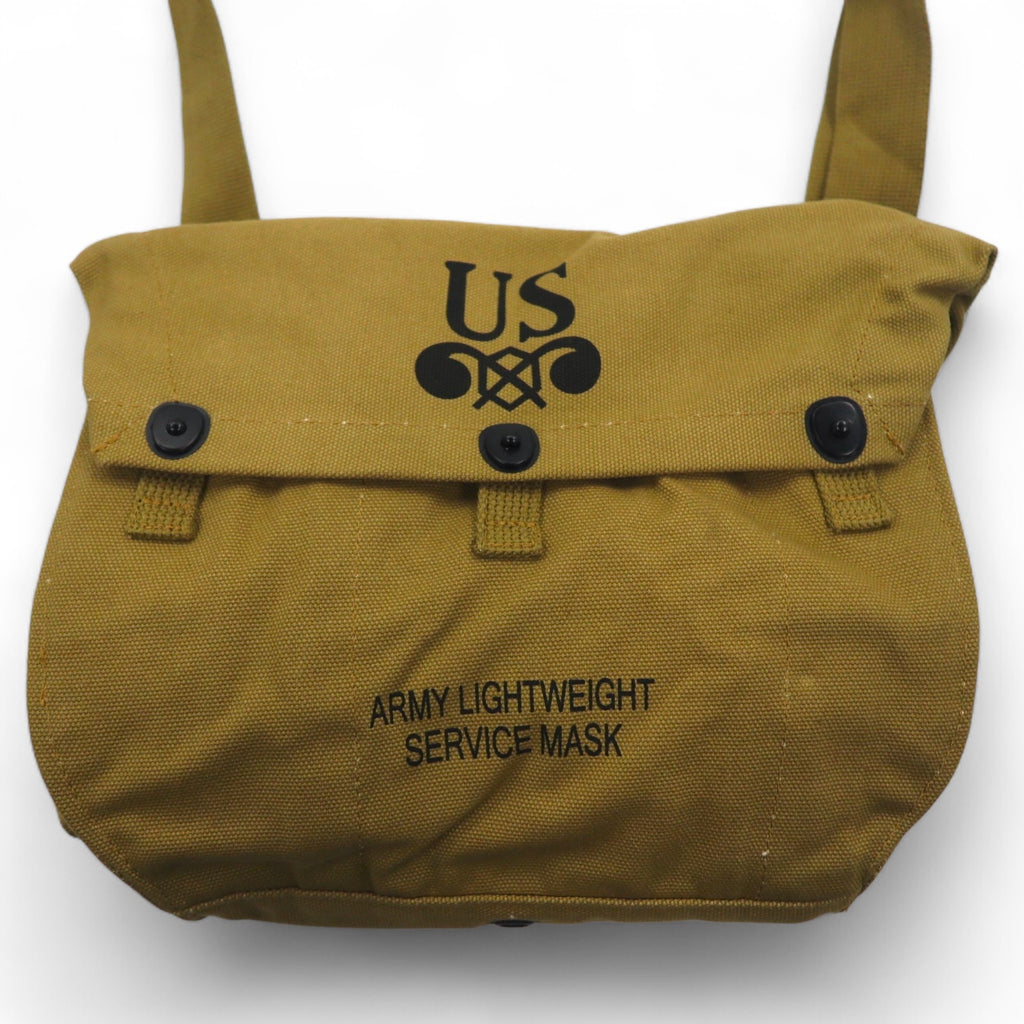 US ARMY WW2 M6 Gas Mask Bag Shoulder Bag Canvas Stencil Military YMCL KY Unused