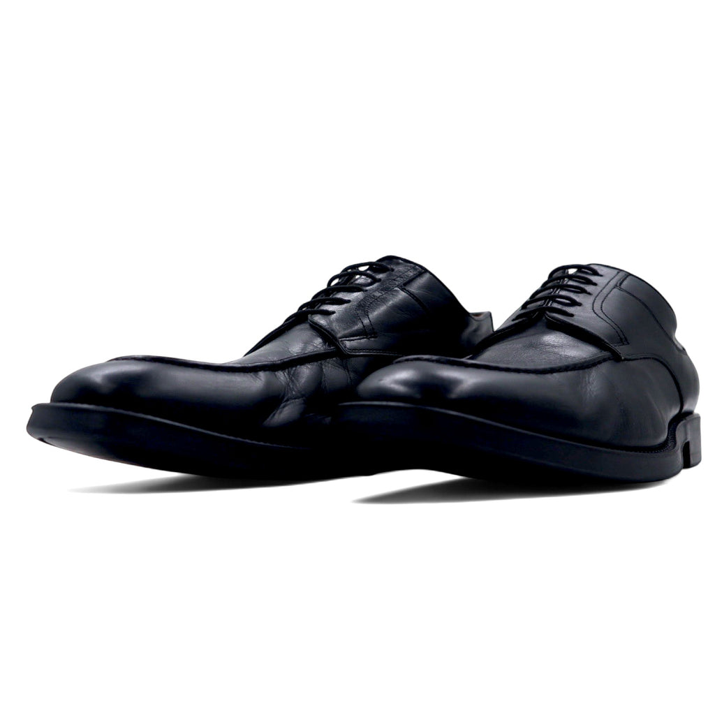 NUVOLA BY Santoni U-tip moc-toe dress shoes, 27cm, black leather, 64124601