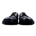 NUVOLA BY Santoni U-tip moc-toe dress shoes, 27cm, black leather, 64124601