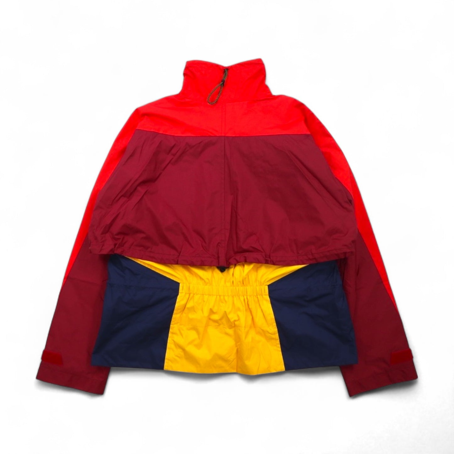 TOGA VIRILIS ナイロンギアドッキングジャケット M レッド メッシュ レイヤード TV91-FA324 日本製