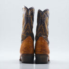 Tony Lama Cowboy Western Boots, Size 28cm, Leather, 6552, Carved Stitch Embroidery, Two-Tone