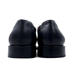 NUVOLA BY Santoni U-tip moc-toe dress shoes, 27cm, black leather, 64124601