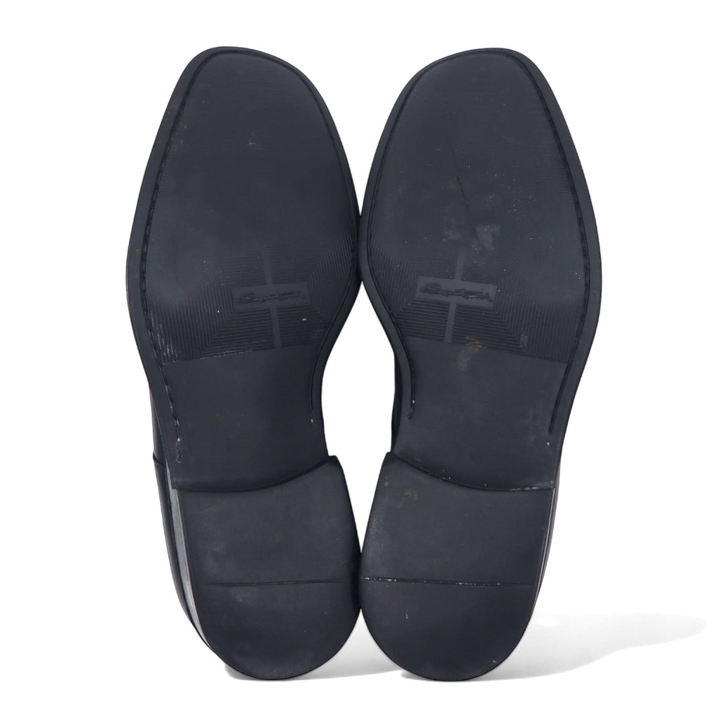 NUVOLA BY Santoni U-tip moc-toe dress shoes, 27cm, black leather, 64124601