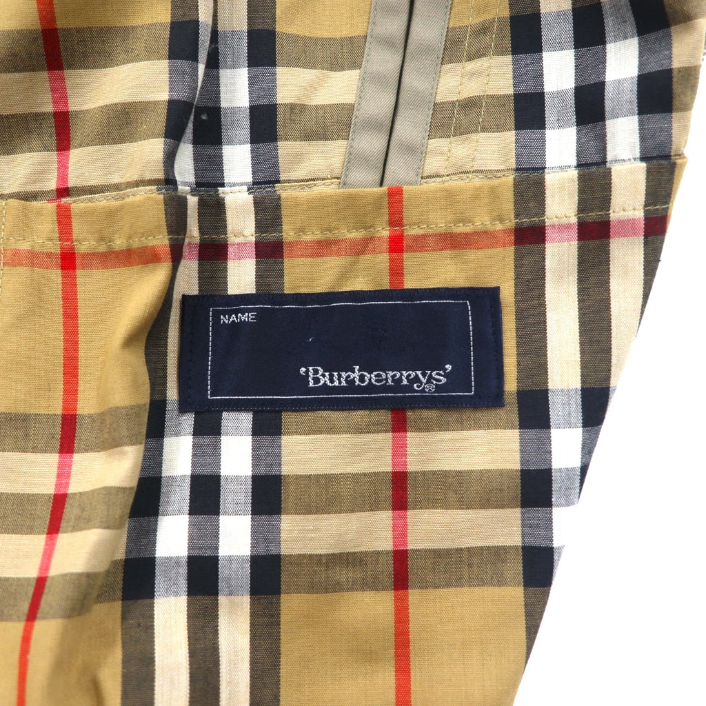 Burberrys 80s Balmacan Coat, Medium, Beige, Removable Nova Check Liner