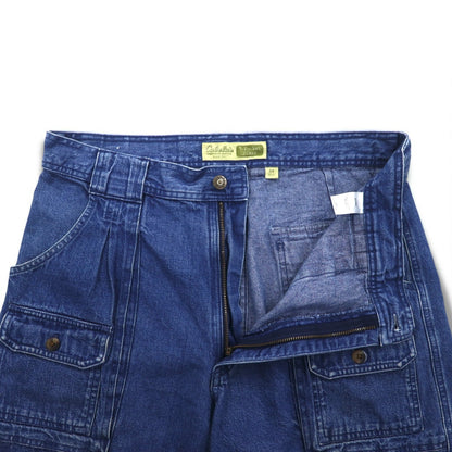 Cabela's デニム ブッシュ ショートパンツ 7-POCKET HIKER ハーフパンツ L インディゴ ブルー フロントポケット