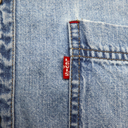 Levi's RED TAB 90年代 デニムシャツ L インディゴ ブルー メタルボタン ビッグサイズ