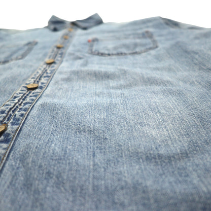 Levi's RED TAB 90年代 デニムシャツ L インディゴ ブルー メタルボタン ビッグサイズ