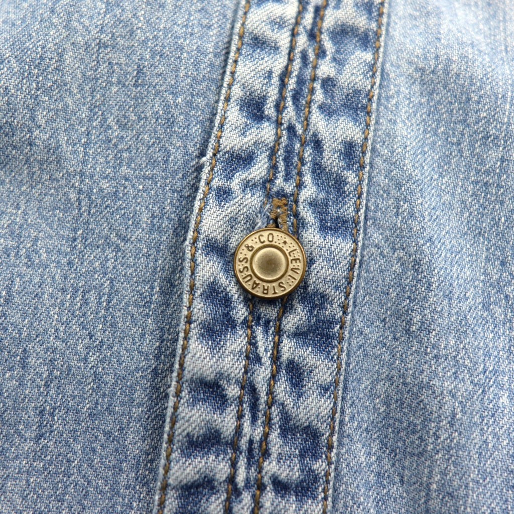 Levi's RED TAB 90s denim shirt L indigo blue metal buttons big size
