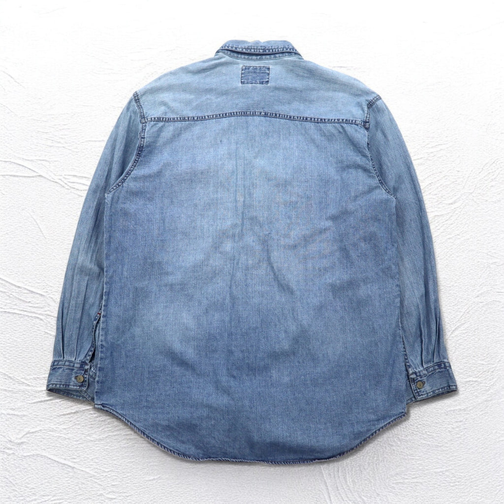 Levi's RED TAB 90s denim shirt L indigo blue metal buttons big size
