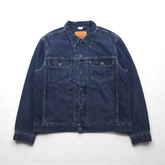 Levi's 00年代 2ndタイプ キルティングライナー デニムトラッカージャケット Gジャン XL インディゴ 70528-0359